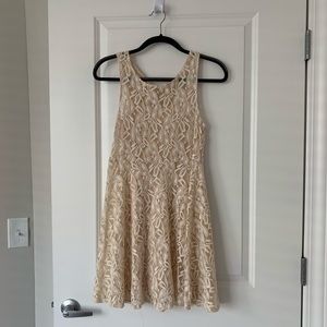 NWOT Free People Cream Lace Dress